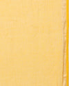 Pure Cotton Kota Doria Saree Yellow Jaal Embroidery