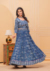 Indiehaat | Blockprinted Indigo Lehanga Choli Set