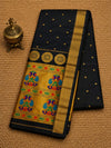 Rajdhara Handloom Paithani Silk Saree Classic Black