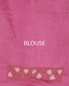 Silkmark Pure Tussar Embroidery & Cutwork Blue Saree