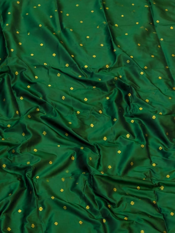 Rajdhara Handloom Paithani Silk Saree Emerald Green