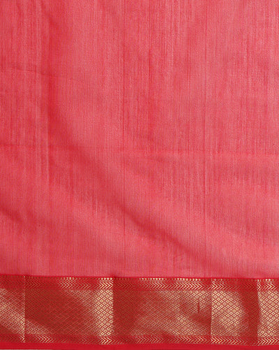 Gorgeous Maheshwari Silk Pure Handloom Saree Red