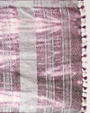 Expressive Linen Shibori Hand Dyed Saree Purple