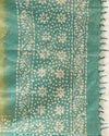Wax Batik Hand Dyed Khadi Silk Sea Green Suit