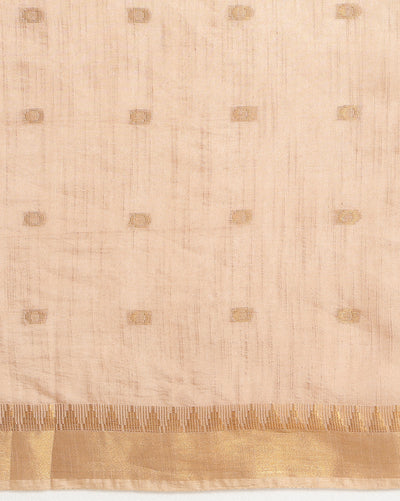 Pure Kota Silk Saree Beige Jaquard Weaving