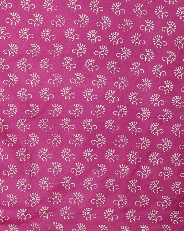 Katan Silk Tranquil Blockprint Purple Suit