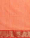 Radiating Maheshwari Pure Silk Lotus Buti Pink Saree