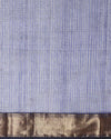 Poised Maheshwari Pure Silk Check Body Indigo Saree