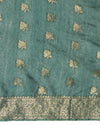 Luminous Banarasi Silk Jaquard Dark Green Saree