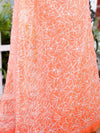 Tepchi Handwork Georgette Saree Soft Orange
