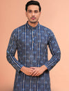 Indiehaat | BlockPrinted Cotton Kurta Pyjama Blue