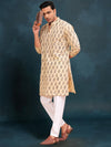 Indiehaat | BlockPrinted Cotton Kurta Pyjama Off White