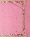 Gilded Grace Kota Cotton Gota Patti Dark Pink Saree