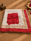 Indiehaat | Kota Cotton Gota Patti White Saree