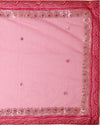 Gilded Grace Kota Cotton Gota Patti Saree Pink