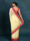 Indiehaat | Kota Cotton Gota Patti Yellow Saree
