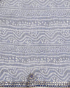 Tye & Drape Kota Doria Bandhej Print Gray & Blue Saree