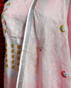 Gulmohar Pure Linen Embroidered Light Pink Suit Piece