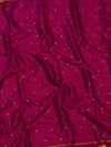 Rajdhara Handloom Paithani Silk Saree Deep Magenta