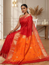 Gorgeous Maheshwari Silk Pure Handloom Saree Red