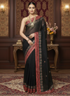 Gilded Grace Kota Cotton Gota Patti Saree Black