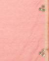 Pankhudi Gota Patti Peach Kota Cotton Saree