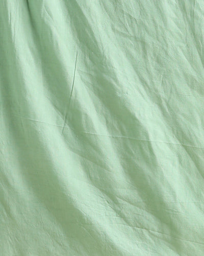 Gulmohar Pure Linen Green Embroidered Suit Piece