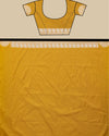 Indiehaat | Banarasi Brocade Raw Mango Silk Saree Yellow