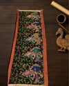 Indiehaat | Mangalagiri Handpainted Dupatta Black