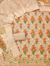 Indiehaat | Banarasi Cotton Banarasi Brocade Suit Peach