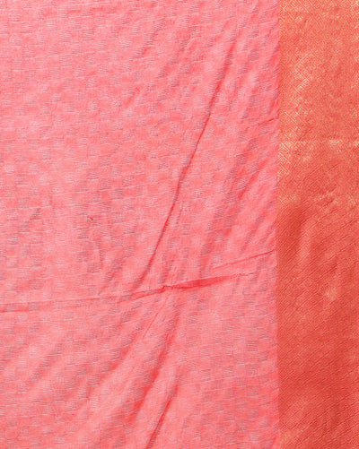 Indiehaat | Dupion Silk Hand Dyed Saree Red