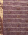 Gilded Hue Kota Silk Zari Stripe Saree Brown
