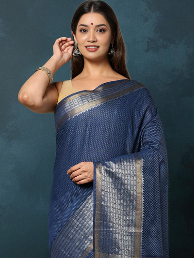 Indiehaat | Kota Silk Banarasi Border Hand Dyed Saree Pink