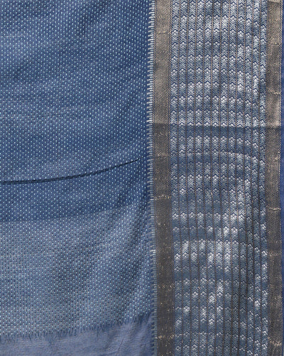 Indiehaat | Kota Silk Banarasi Border Hand Dyed Saree Pink