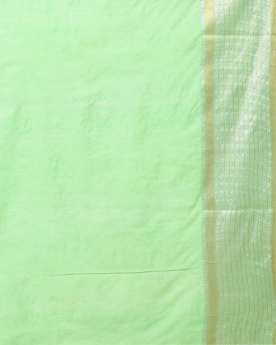 Indiehaat | Kota Silk Banarasi Border Hand Dyed Saree Blue