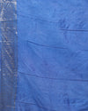 Indiehaat | Kota Banarasi Silk Hand Dyed Saree Blue