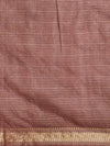 Indiehaat | Hand Dyed Kota Silk Check Saree Brown