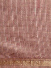 Indiehaat | Hand Dyed Kota Silk Check Saree Brown