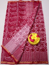 Indiehaat|Kota Doria Handloom Batik Saree Red