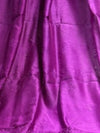 Indiehaat | Chikankari Pure Chanderi Silk Saree Purple