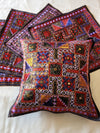 Indiehaat | Pure Cotton Multicolor Embroidered Cushion Cover