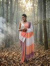 Indiehaat | Hand Dyed Khadi Cotton Saree Multicolor