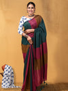 Indiehaat | Hand Dyed Khadi Cotton Saree Multicolor