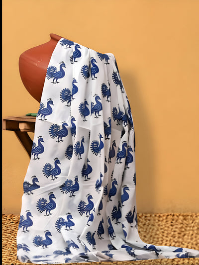 Indiehaat | Hand Dyed Khadi Cotton Saree Multicolor