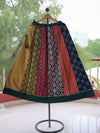 Indiehaat | Ajrakh Print Cotton Lehanga Skirt Multicolor