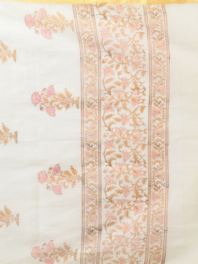 Indiehaat | Pure Kota Doria Blockprint Suit Brown