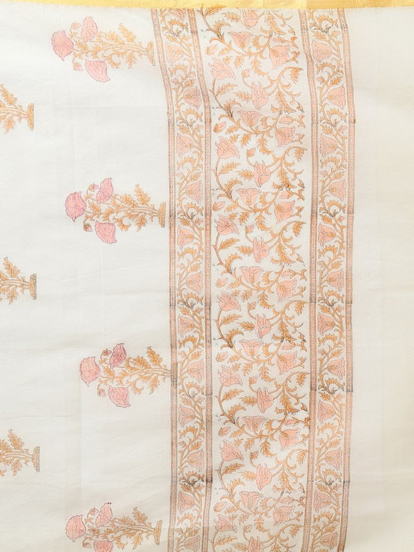 Indiehaat | Pure Kota Doria Blockprint Suit Brown