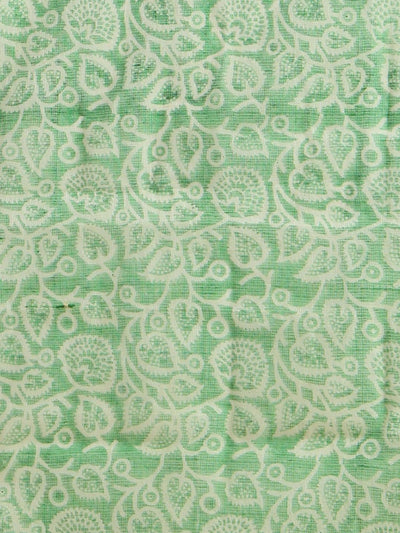 Indiehaat | Pure Kota Doria Blockprint Suit Green