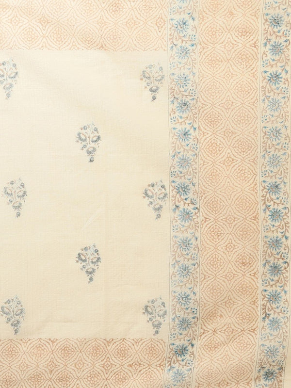 Indiehaat | Pure Kota Doria Blockprint Suit Yellow