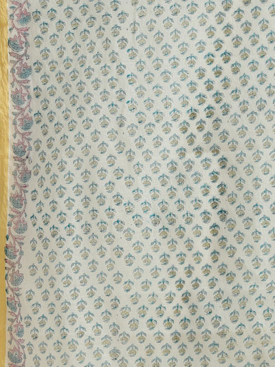 Indiehaat | Pure Kota Doria Blockprint Suit White